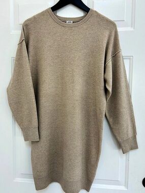Pimkie Beige Knit Tunic Sweater Dress Like New